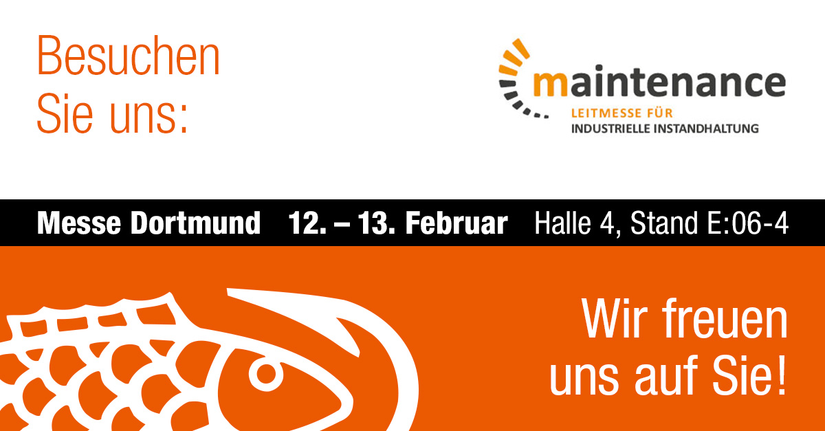 WIR STELLEN AUS - AUF DER INSTANDHALTUNGSMESSE MAINTENANCE 2020 IN DORTMUND