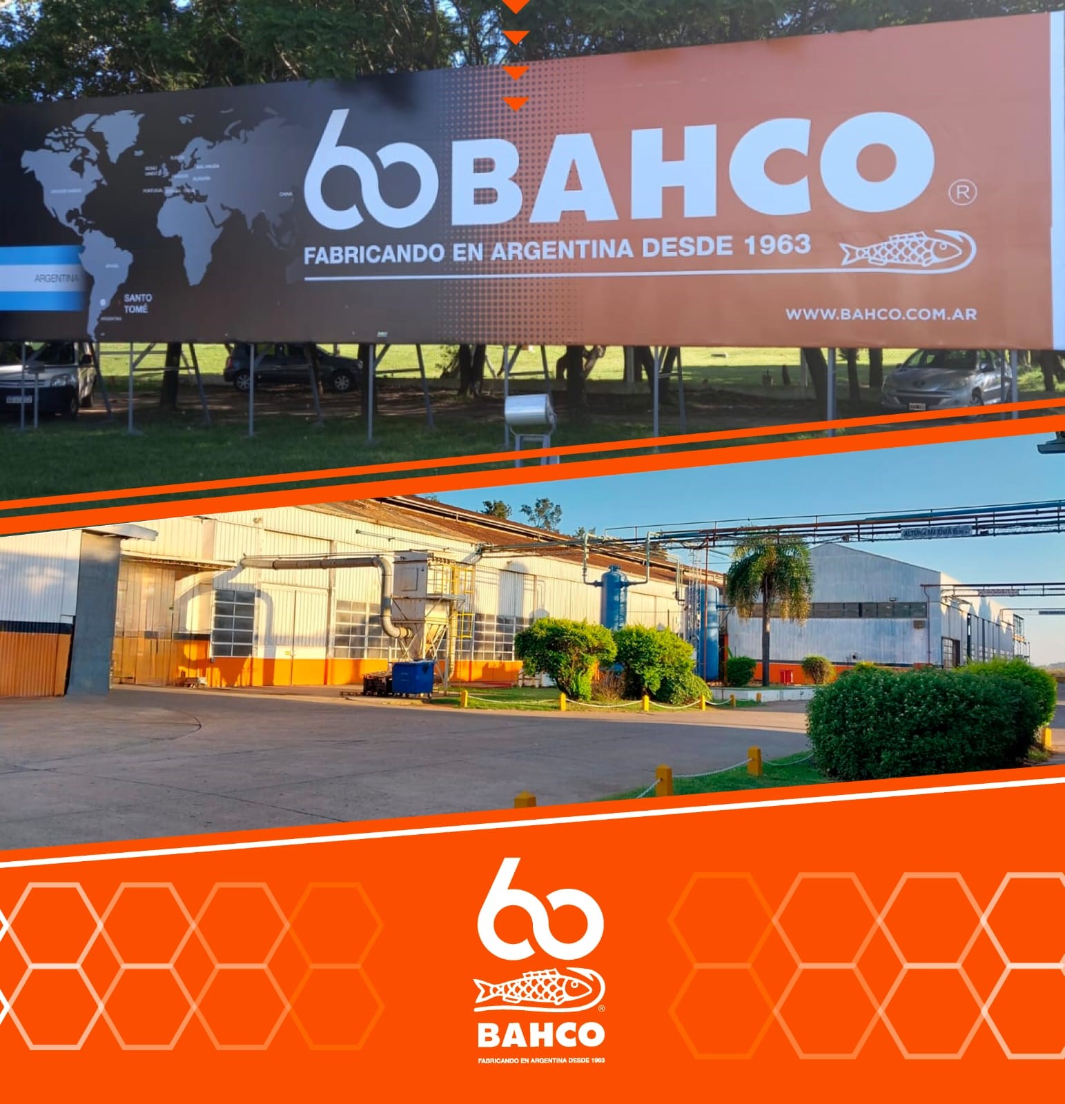 NUEVO CARTEL DE BIENVENIDA EN NUESTRA PLANTA DE SANTO TOMÉ